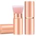 Falliny retractable make-up brush portable liquid foundation brush Kabuki-Make-up brush with cover perfect for mixing liquids cream or flawless powder cosmetics Rose Gold Large