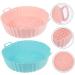 COLLBATH 2pcs Air Fryer Pan Airfryer Baking Pan Reusable Air Fryer Mat Air Fryer Baskets Tool Multifunction - Buy Online on GoSupps.com