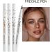 PICKX Freckle Pen 4 Colors Natural Freckle Pen Fake Freckle Pen Waterproof Long Lasting Soft Spots Natural Relaxing Sun Makeup(Light Brown Natural Coffee Chestnut Dark Brown) (Light Brown) - Buy Online on GoSupps.com