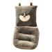 Integrated Lumbar Support Seat Cushion - Super Soft Comfort Back Support Pillow (Grey) for Enhanced Posture | International Shipping Available - Buy Online on GoSupps.com