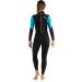 Cressi Ladies' Ultraspan Scuba Diving Wetsuit - Morea Design, Black/Aquamarine, Medium, Premium Material, Quality Since 1946 - Buy Online on GoSupps.com