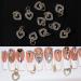 10pcs Sweet 3D Gold Heart Dangle Alloy Glitter Nail Charm Rhinestone Nail Jewelry Pendants Diamond Nail Art Dangle Nail Piercing Charms Alphabet Alloy 3D Nail Art Charm Acrylic Tips - Buy Online on GoSupps.com