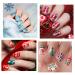 Christmas Nail Art Stamping Plates Set - 10pcs Snowflake Snowman Stamp Images for Xmas Nail Decoration | EBANKU Xmas Nail Template Collection - Buy Online on GoSupps.com