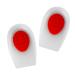 Silicone Heel Cups Plantar Fasciitis Insoles Heel Cushions for Heel Pain Relief Shoe Insoles The Comfort Pad for Feet/Red (Medium)