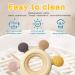 Bite Ring Baby Teething Toy - BPA-Free Silicone Dental Aid for 3+ Months - Multi-Colored Nursing Accessory - Buy Online on GoSupps.com