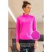 IBKUL Sun Protective UPF 50+ Icefil Cooling Long Sleeve Mock Neck Top - Turquoise Solid XXL - Buy Online on GoSupps.com