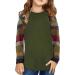 Girls Green Color Block Striped Tunic Top | Kids Fashion Long Sleeve Blouse 6-7 Years - Buy Online on GoSupps.com
