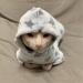 TENGTUD Hairless Cat Clothes Sphynx/Devon Cat Autumn And Winter Thicken With Hat Clothes-M