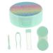 Lalafina 1 set contact lens container travel case for contact lenss portable contact container contact water case mirror container for contact lens plastic travel eyes care box green 7.5x7.5x2.8cm
