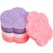 Makeup Remover Sponges Gentle Cleansing Sponges for Girls Flower-Shaped Facial Cleansing Pads Face Scrubber Sponges for Business Trip - Buy Online on GoSupps.com