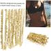AVFORA Ethnic Handcrafted Waist Chain-10 Yards Gold Plated Belly Chain with 8 Leaf Flower Design Polished for Belly Dance Costume Accessories and Ethnic Jewelry - Buy Online on GoSupps.com