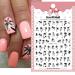 Tropical Summer Coconut Tree Nail Stickers - 6 Sheets 3D Self-Adhesive Nail Decals for Women - Buy Online on GoSupps.com