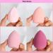 4 pieces Professional Makeup Sponges Set - Blender for Foundation Touch Ups Latex-Free Dry and Wet use - Buy Online on GoSupps.com