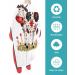 Farmhouse Cow Barber Cape - Adjustable Hair Cutting Cape for All Ages | Watercolor Autumn Floral Design | 55x63 Inch Hairdressing Accessory - Buy Online on GoSupps.com