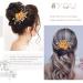 IYOU Bridal Wedding Hair Comb Gold Daisy Flower Headpiece Leaf Bridesmaid Bride Hair Accessories for Women and Girls - Buy Online on GoSupps.com