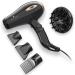 Professional Ionic Hair Dryer 1875W - Salon Quality Compact Blow Dryer with Diffuser Comb & Nozzles - Fast Drying 2 Speed & 3 Heat Settings - Perfect for Home Salon - Buy Online on GoSupps.com