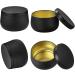 24 Pieces 4 oz Black Candle Tins with Lids - Ideal for Candle Making, Arts & Crafts, Storage, and Gifts - Buy Online on GoSupps.com