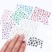 10 Sheets Star Nail Art Sticker Decals - 3D Self-Adhesive Nail Sliders for Glittery DIY Manicure | Colorful Nail Art Supplies - Buy Online on GoSupps.com