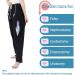 Catheter Leg Bag Pants for Men & Women | Urine Bag Holder with Zippered Pockets | Fits 2x2000ml Catheter Bags | Nephrostomy Foley Cystostomy Urostomy | Large Black - Buy Online on GoSupps.com