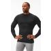DEVOPS Men's Thermal Turtle Mock Neck Compression Shirt 2 Pack - Long Sleeve Tops and Hoodies - Large - Black - Buy Online on GoSupps.com