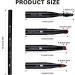 simarro 4 in 1 Makeup Brush Set Portable Travel Size Make Up Brushes Detachable Eyeshadow Brush Eyebrow Brush Screw Brush Lip Brush for Foundation Concealer and Powder Liquid (Black) - Buy Online on GoSupps.com