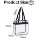 Dotpraise Clear Stadium Tote Bag with Zipper Closure - 12x6x12 - Approved for Sports Games, Work, Concerts - Buy Online on GoSupps.com