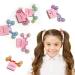 12 PCS Ball Ponytail Holders Colorful Hair Bands Kids Hair Ties with Balls Elastic Hair Ties for Toddler Girls Women