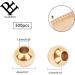 PandaHall 300pcs 4mm 14K Gold Plated Brass Spacer Beads for Jewelry Making - Round Smooth Seamless Loose Metal Beads for Summer Accessories - Buy Online on GoSupps.com