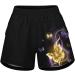 Gufesf Women's Linen Summer Shorts - Lightweight & Comfy Elastic High Waist Casual Shorts with Pockets | W1 Gold - Medium - Buy Online on GoSupps.com