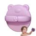 Scalp massage shampoo brush |Silicone shampoo brush scalp massager for children |Cartoon bathing brush soft - gently for the scalp of children sweet funny design for girls purple