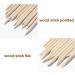 GnHG Rose Wooden Stick Manicure - 100 Pack Orange Wood Nail Shatings for Cuticle Care & Decoration Application - Buy Online on GoSupps.com
