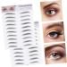 Beavorty Eyebrow Transfer Stickers 2pcs 3d Eyebrow Stickers Ladies Suits 3d Stickers Lady Tools Imitation Stencil Man - Buy Online on GoSupps.com