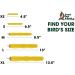 Sweet Feet and Beak Comfort Grip Safety Perch X-Large 13.5 Blue - Patented Pumice Perch for Birds - Keep Nails and Beaks Healthy - Easy Install Bird Cage Accessories - Buy Online on GoSupps.com