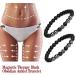 2Pcs Anti-Swelling Black Obsidian Anklet - Lymphatic Drainage Magnetic Therapy Bracelet - Buy Online on GoSupps.com