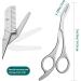 Eyebrow Scissors with Comb 5.63" Stainless steel Brow Scissors Rustproof Eye Brow Trimmer for Ladies Trimming Scissors with Non slip Handle for Home Travel - Buy Online on GoSupps.com