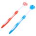 EXCEART 2pcs Tongue Scraper Cleaner Free Fresher Tongue Tools Tongue Cleaner Brush for Adults