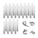 TOYMIS 25pcs Aquarium Plant Weights Anchors Bendable Plant Anchors Aquarium Plant Over Weight Anchor Metal Aquatic Plant Weights for Live Plants Reinforced Weights Prevents Floating