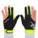 Anser M050912 Man Woman Elastic 3 Fingers Show Gloves for Billiard Shooters Carom Pool Snooker Cue Sport - Wear on The Right or Left Hand 1PCS (Light Green, M)