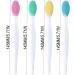 Silicone Exfoliating Lip Brush 4 Pcs Double-sided Soft Lip Brush Lip Brush Tool Nose Blackhead Clean Lip Scrubber Tool Double-Sided Lip Scrub Brushes - Buy Online on GoSupps.com