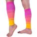 Doc Miller Compression Calf Sleeve for Men & Women - Medical Grade 20-30mmHg Support for Running & Recovery | Large Size Pink/Peach/Yellow - 1 Pair - Buy Online on GoSupps.com