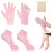 Silicone Moisturizing Socks Moisturizing Gloves Silicone Socks for Women Women's Spa Pedicure Socks for Repairing Dry Feet Cracked Heels and Softening Rough Skin