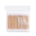 Decdeal cotton swabs cleaning swabs ear swabs with wooden stick double tip 1000/100 Count 1000 count