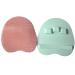 Silicone Food-Grade Body Brush - Gentle Exfoliating Shower Scrubber with Soft Bristles (Pink & Green) - Buy Online on GoSupps.com