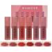 6 Colors Lip Glaze Stain Tint Set  Water Mist Lip Gel Tint  Glossy Lip Stains Water Matte Lip Tint Kit  Long Lasting Velvet Matte Lipstick Lip Gloss  Natural Moisturizing Lip Stains Tint Makeup