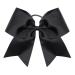 Oaoleer Boutique Teens Women 8 Jumbo Large Cheer Bow Ponytail Holder Elastic Band 21PCS Black Pack - Handmade for Cheerleading Teen Girls College Sports - Buy Online on GoSupps.com