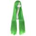 MapofBeauty 40" Anime Costume Long Straight Cosplay Wig Party Wig (Green)