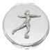 Ice Skater Compact Mirror Handbag Gift With Free Engraving 196