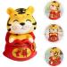 Hoement 8 Pcs Year of The Tiger Bobble Head Ornament The Office Desk Decor Zodiac Tiger Statue Tiger Sculpture Traditional Tablescape Decor Tiger Decor Resin To Rotate The Bubble Puppet Red 1x8pcs 6X6X9.5CMx8pcs - Buy Online on GoSupps.com
