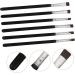 Baluue 6pcs Flat Eyebrow Brush Concealer Brush Eyeliner Brush Slanted Eye Lash Brush Black Artificial Fiber - Buy Online on GoSupps.com