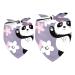 Dog hollow cloth cute panda triangle for small medium-sized and large dogs and cats pethalk triangular cloth bibs 2 pieces multi-colored 3
